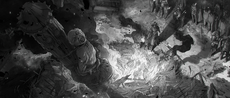 Illustration for article titled The Beautiful Sketches Behind The Witcher 3's Ending